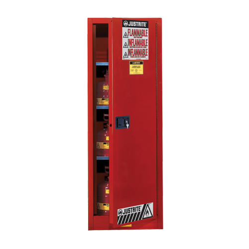 Armoire de s&eacute;curit&eacute; pour produits inflammables EX Slimline Sure-Grip , 22 gal., 3 tablettes FMT Sales Ltd