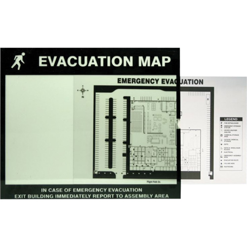 Evacuation Map Holder Clear Insert FMT Sales Ltd