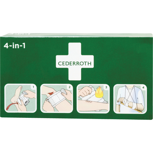 Coagulant 4-dans-1 cederroth, 9" lo x 5-1/2" la FMT Sales Ltd