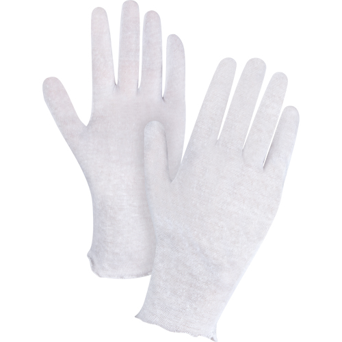 Lightweight Inspection Gloves, Poly/Cotton, Unhemmed Cuff, Men's FMT Sales Ltd