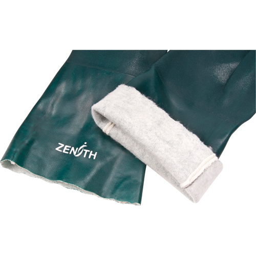 Gants verts &agrave; double enduit, 14" lo, PVC, Doublure en Jersey de coton, 70 mils FMT Sales Ltd