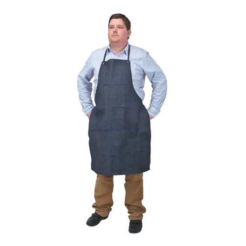 Apron, Cotton, 38" L x 28" W, Blue FMT Sales Ltd