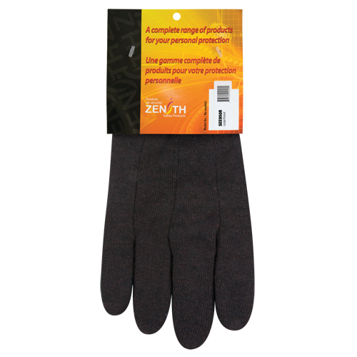 Jersey Gloves, Large, Brown, Unlined, Knit Wrist FMT Sales Ltd