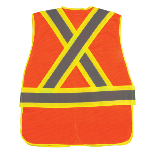 Flame-Resistant Surveyor Vest, High Visibility Orange, Medium, Polyester FMT Sales Ltd