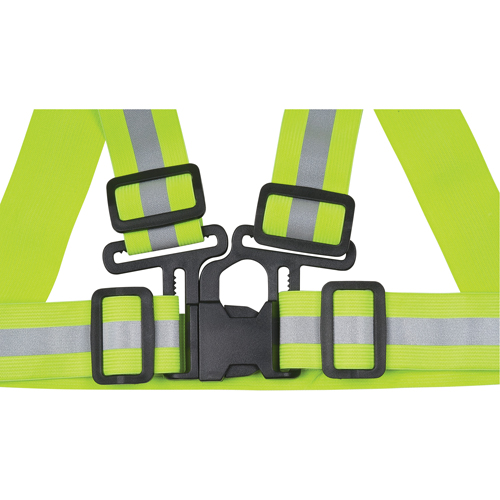 Standard-Duty Safety Harness, High Visibility Lime-Yellow, Silver Reflective Colour, Medium FMT Sales Ltd