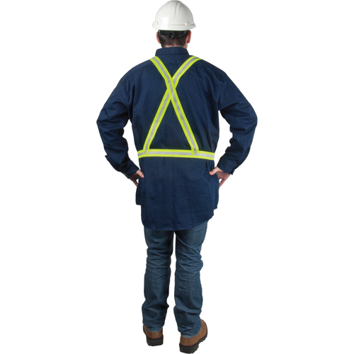 Standard-Duty Safety Harness, High Visibility Lime-Yellow, Silver Reflective Colour, Medium FMT Sales Ltd