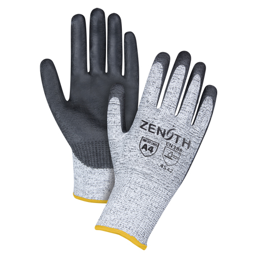 Gants &eacute;lastiques sans coutures r&eacute;sistants &agrave; la coupe, Taille 2T-Grand/11, Calibre 13, Rev&ecirc;tement Polyur&eacute;thane, Enveloppe en PEHP, ANSI/ISEA 105 niveau 4/EN 388 niveau 5 FMT Sales Ltd