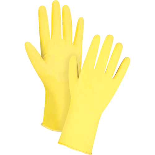 Gants r&eacute;sistants aux produits chimiques, Taille 6/T-petit, 12" lo, Latex de caoutchouc, Doublure en Ouat&eacute;e, 15 mils FMT Sales Ltd