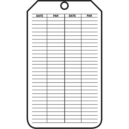 &eacute;tiquettes de s&eacute;curit&eacute; d'inspection et de contr&ocirc;le de l'&eacute;tat de l'&eacute;quipement, Papier cartonn&eacute;, 3-1/8" la x 5-7/8" h, Français FMT Sales Ltd