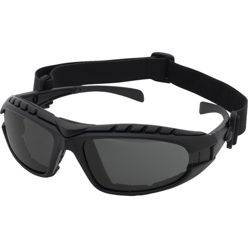 Dustdevil Black Frame Safety Glasses, Grey Lens, Anti-Fog/Anti-Scratch, ANSI Z87+/Meets/Exceeds CSA Z94.3 FMT Sales Ltd