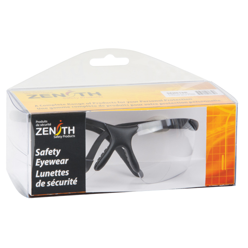 Lunettes de s&eacute;curit&eacute; s&eacute;rie Z1800 avec verres de lecture, Anti-&eacute;gratignures, Transparent, Dioptrie 2,5 FMT Sales Ltd