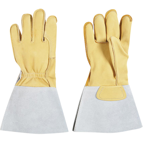 Gants pour monteur de lignes, Grand, Paume en Cuir fleur de vache, Doublure en Coton FMT Sales Ltd