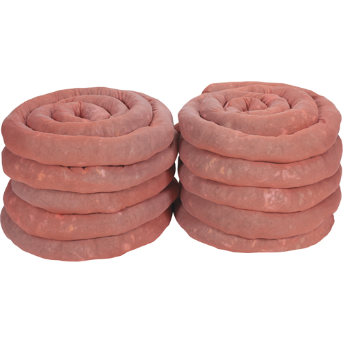 Sorbents Socks, Hazmat, 45 gal. Absorbancy, 3" W x 10' L, Pack of 10 FMT Sales Ltd