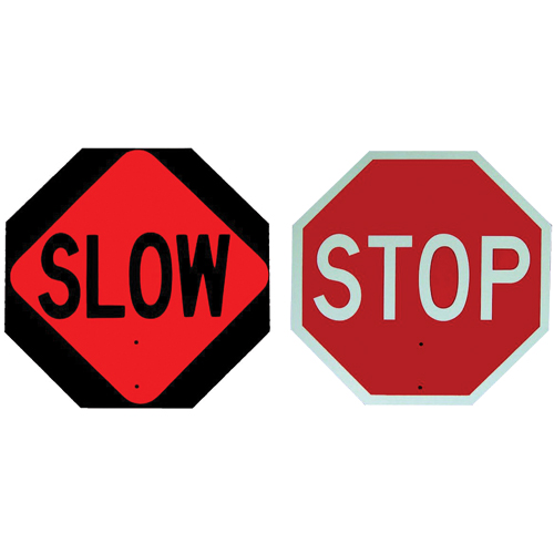 Double-Sided "Stop/Slow" Traffic Control Sign FMT Sales Ltd