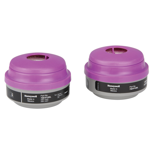 Cartouches pour respirateur s&eacute;rie N de North, Cartouche gaz/vapeur, Vapeurs organiques/P100 FMT Sales Ltd