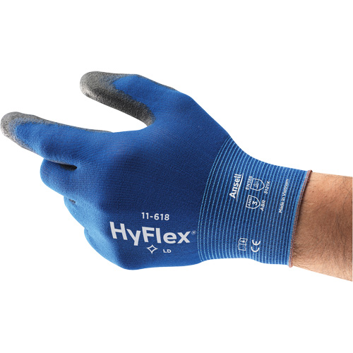 Hyflex &reg; 11-618 Gloves, 6, Polyurethane Coating, 18 Gauge, Nylon Shell FMT Sales Ltd