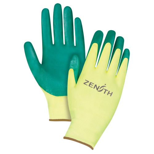 Gants de premi&egrave;re qualit&eacute; ZX-3, 9/Grand, R&ecirc;vetement Nitrile, Calibre 15, Enveloppe en Nylon FMT Sales Ltd