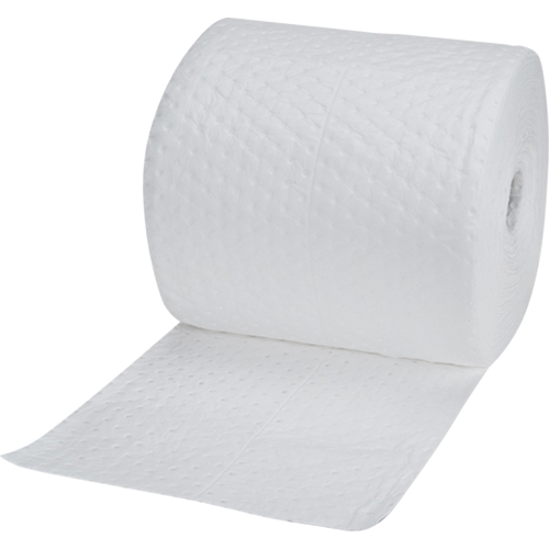Rouleaux absorbants en fibres fines de calibre industriel, Poids moyen, 150' lo x 15" la, Absorption 25 gal. FMT Sales Ltd