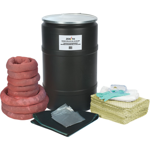 Spill Kit, Hazmat, Drum, 55 US gal. Absorbancy FMT Sales Ltd