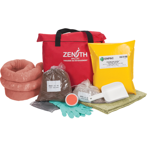 Trousse de lutte contre les d&eacute;versements pour l'ouest du canada, Mati&egrave;res dangereuses, Sac, Absorbance de 17 gal. US FMT Sales Ltd