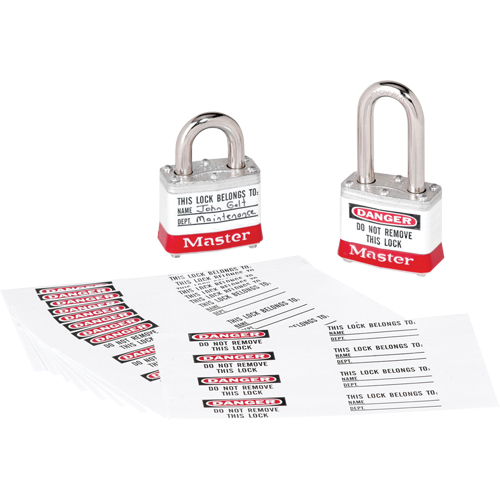 &eacute;tiquettes d'identification &agrave; photo pour cadenas en thermoplastique Zenex FMT Sales Ltd