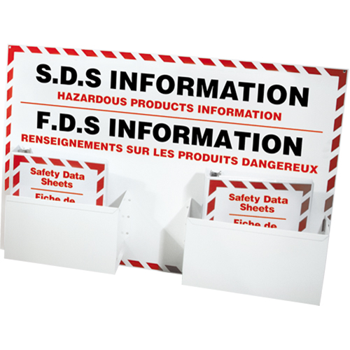 Postes d'information de fiches de donn&eacute;es de s&eacute;curit&eacute;, Anglais & français, Compris reliures FMT Sales Ltd