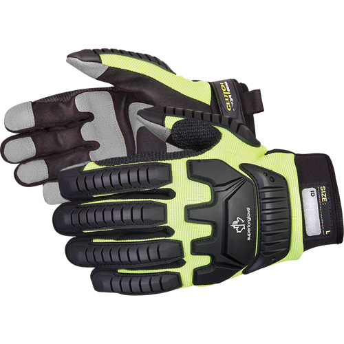 Gants de m&eacute;canicien r&eacute;sistants aux chocs Clutch Gear, Paume PVC, Taille Petit FMT Sales Ltd