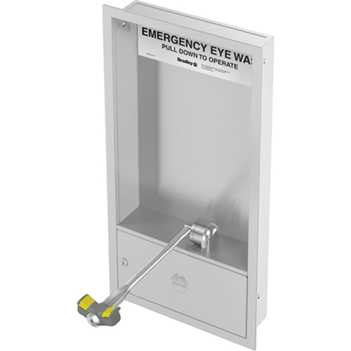 Eyewash Station, Wall-Mount Installation, Stainless Steel Bowl FMT Sales Ltd