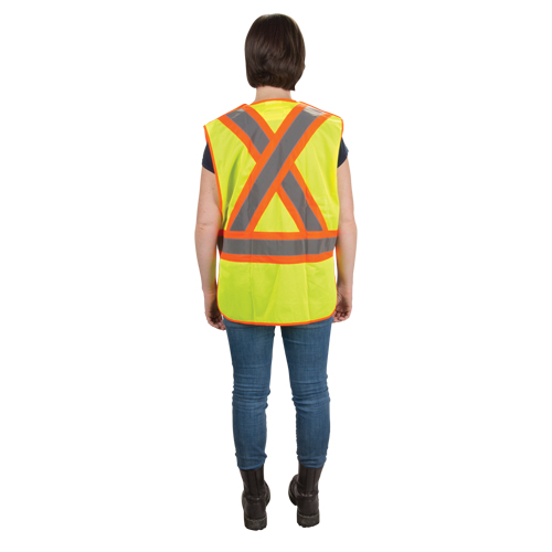 CSA Compliant High Visibility Surveyor Vest, High Visibility Lime-Yellow, 2X-Large, Polyester FMT Sales Ltd