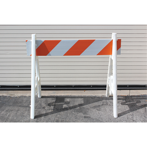 Barricades, A-Frame, 96" L x 40" H, Orange/White FMT Sales Ltd