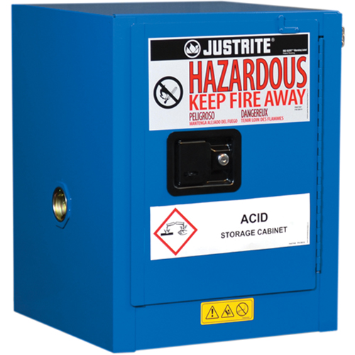 Armoires de comptoir doubl&eacute;es pour rangement de mati&egrave;res dangereuses Chem-Cor, 4 gal., 17" x 22" x 17" FMT Sales Ltd