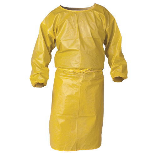 KleenGuard A70 Chemical Spray Protection Smock, Polypropylene, Yellow, 34" W x 44" L FMT Sales Ltd