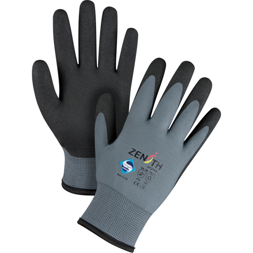 Gants enduits de premi&egrave;re qualit&eacute; ZX-30°, 10/T-Grand, R&ecirc;vetement PVC, Calibre 15, Enveloppe en Nylon FMT Sales Ltd