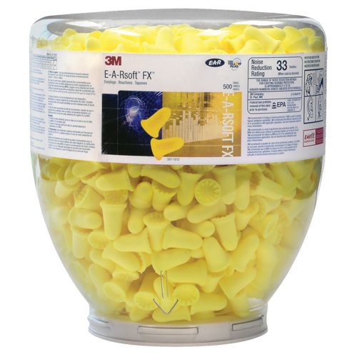 E-A-Rsoft FX Earplugs Dispenser Bottle Refill, Bulk - Canister FMT Sales Ltd