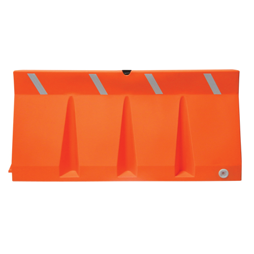 Traffic Barriers, Water-Filled, 69.75" L x 33.75" H, Orange FMT Sales Ltd