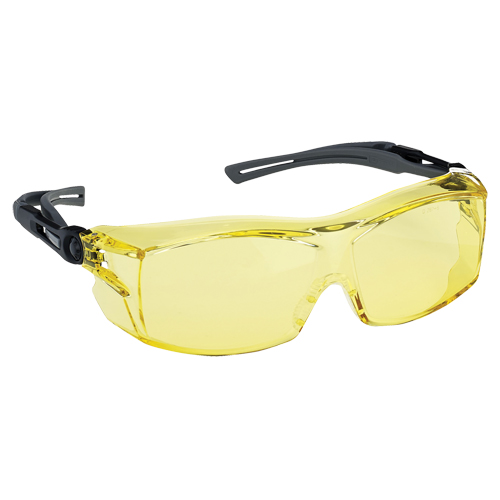 Lunettes de s&eacute;curit&eacute; s&eacute;rie Extra OTG Dynamic, Lentille Ambr&eacute;e, Antibu&eacute;e/Anti-&eacute;gratignures, ANSI Z87+/R&eacute;pond ou surpasse la norme CSA Z94.3 FMT Sales Ltd