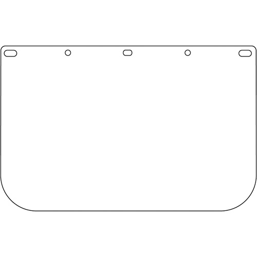 Dynamic Die Cut Faceshield Visor, PETG, Clear Tint FMT Sales Ltd