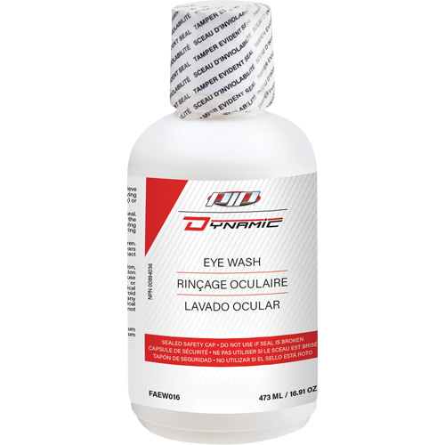 Solution pour douche oculaire Dynamic, 16 oz FMT Sales Ltd