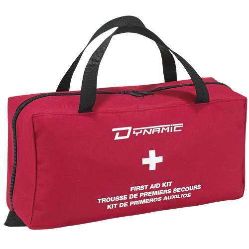 Trousse de premiers soins r&eacute;guli&egrave;re pour la maison Dynamic, Dispositif m&eacute;dical Classe 1, Sac en nylon FMT Sales Ltd