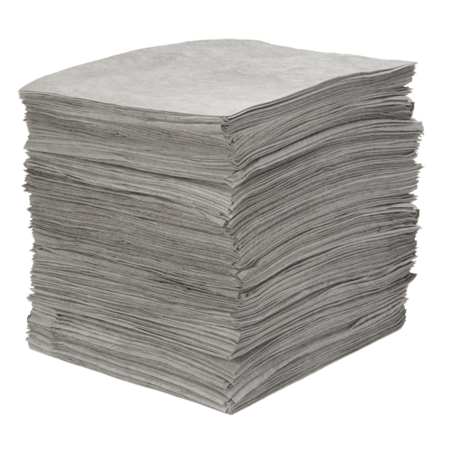Premium Meltblown Sorbent Pads, Universal, 15" x 18", 25 gal. Absorbancy FMT Sales Ltd