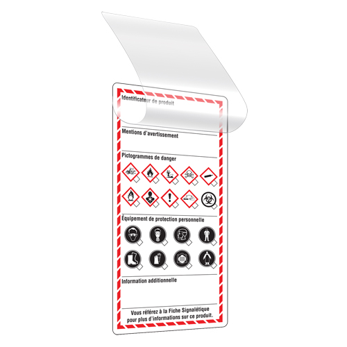 Self-Laminating Workplace Tags, Cardstock, 3" W x 6" H, French FMT Sales Ltd