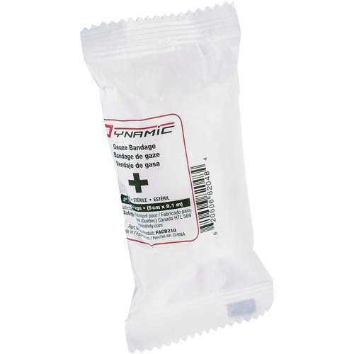 Bandages de gaze Dynamic, Rouleau, 30' lo x 2" la, St&eacute;rile, Dispositif m&eacute;dical Classe 1 FMT Sales Ltd