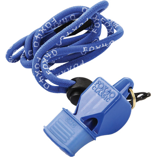 Sifflet classique bleu avec longe FMT Sales Ltd