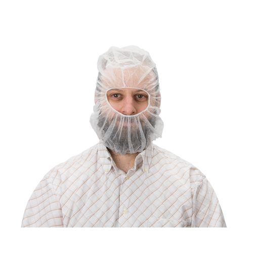 Cagoule jetable, Polypropyl&egrave;ne, Blanc FMT Sales Ltd
