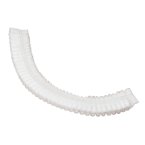 Bonnet bouffant pliss&eacute;, Polypropyl&egrave;ne, 24", Blanc FMT Sales Ltd