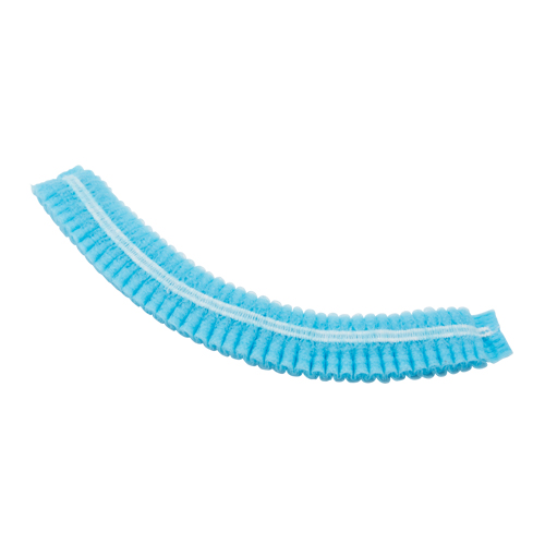 Pleated Bouffant Cap, Polypropylene, 21", Blue FMT Sales Ltd