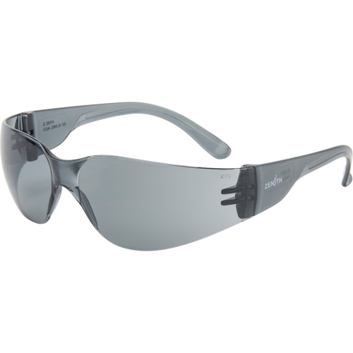 Lunettes de s&eacute;curit&eacute; s&eacute;rie Z600, Lentille Grise/fum&eacute;e, Anti-&eacute;gratignures, ANSI Z87+/R&eacute;pond ou surpasse la norme CSA Z94.3 FMT Sales Ltd