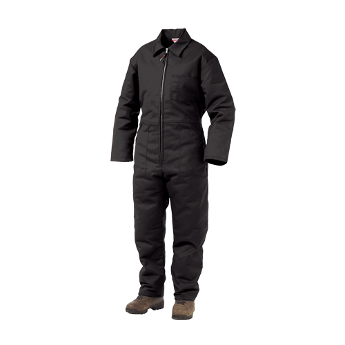 Lined Twill Coveralls, Men's, Black, Size Large FMT Sales Ltd