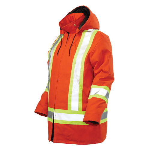 Safety Parka, High Visibility Orange, Large FMT Sales Ltd