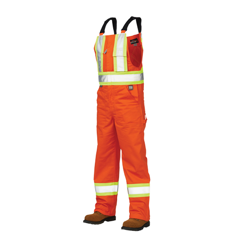 Unlined Safety Overalls, Poly-Cotton, Large, High Visibility Orange FMT Sales Ltd